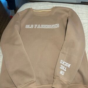 Brown Crewneck Sweater for Cozy Comfort